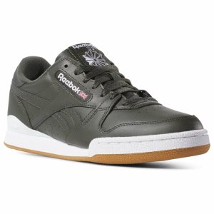 Reebok Phase 1 Pro Turnschuhe Herren - DunkelGrau Grün/Weiß - DE 382-TRA